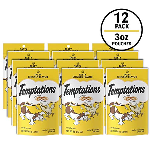 Temptations Classic Crunchy and Soft Cat Treats Tasty Chicken Flavor, 30 oz. Tub