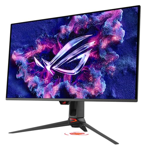 ASUS ROG Strix 27” 1440P OLED Gaming Monitor (XG27AQDMG) - QHD, Glossy OLED, 240Hz, 0.03ms, Custom Heatsink, Anti-flicker,Uniform Brightness, G-SYNC Compatible, 99% DCI-P3, DisplayWidget, 3yr warranty