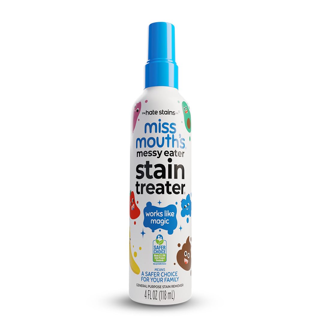 Miss Mouth's Messy Eater Stain Treater - 32oz Refill - Newborn & Baby Essentials - No Dry Cleaning Food, Grease, Coffee Off Laundry, Underwear, Fabric