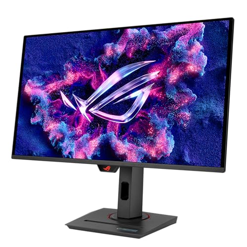 ASUS ROG Swift 32” 4K OLED Gaming Monitor (PG32UCDM) - UHD (3840 x 2160), QD-OLED, 240Hz, 0.03ms, G-SYNC Compatible, Custom Heatsink, Graphene Film, 99% DCI-P3, True 10-bit, 90W USB-C