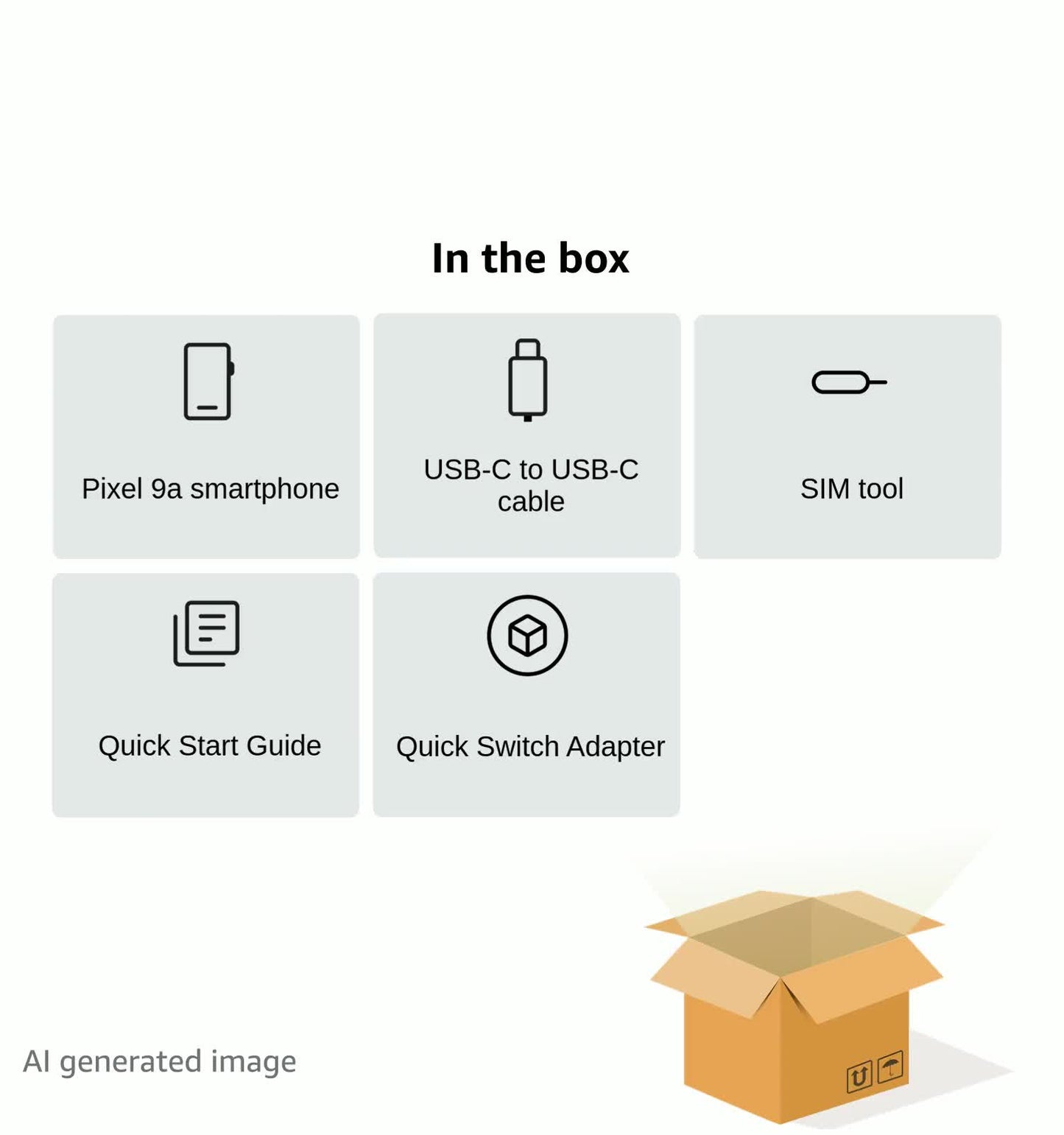 Google Pixel 9a with Gemini - Unlocked Android Smartphone with Incredible Camera and AI Photo Editing, All-Day Battery, and Powerful Security - Obsidian - 128 GB