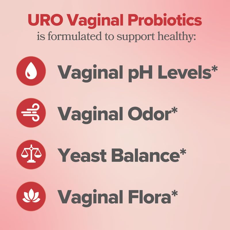 O Positiv URO Vaginal Probiotics for Women pH Balance with Prebiotics & Lactobacillus – Vaginal Health Supplement – Promote Healthy Vaginal Odor & Flora, 60 Count (Pack of 1), 1 Month Supply
