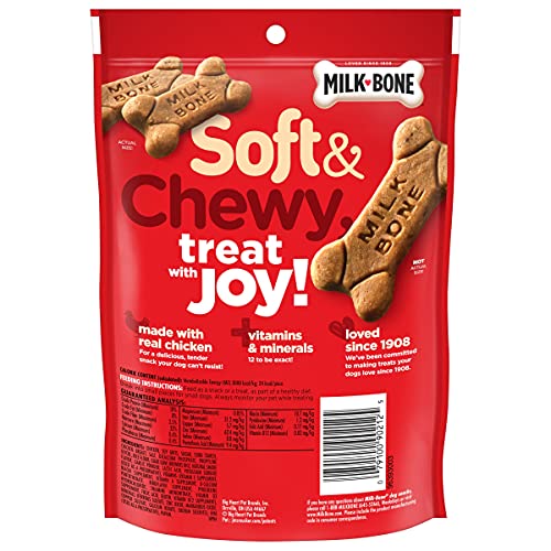 Milk-Bone Soft & Chewy Dog Treats, Beef & Filet Mignon Recipe, 25 Ounce