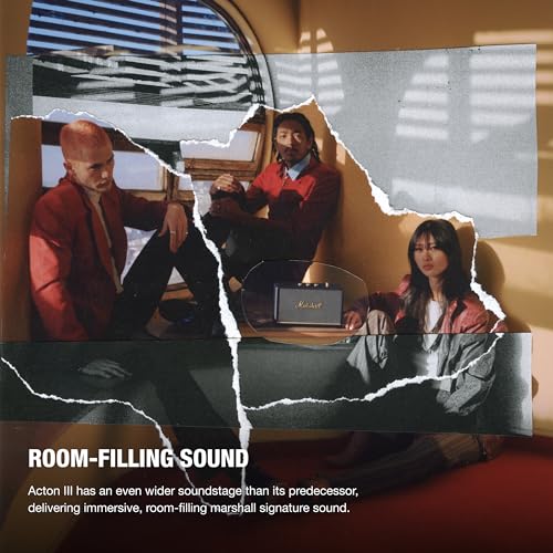 Marshall Acton III Bluetooth Home Speaker, Black