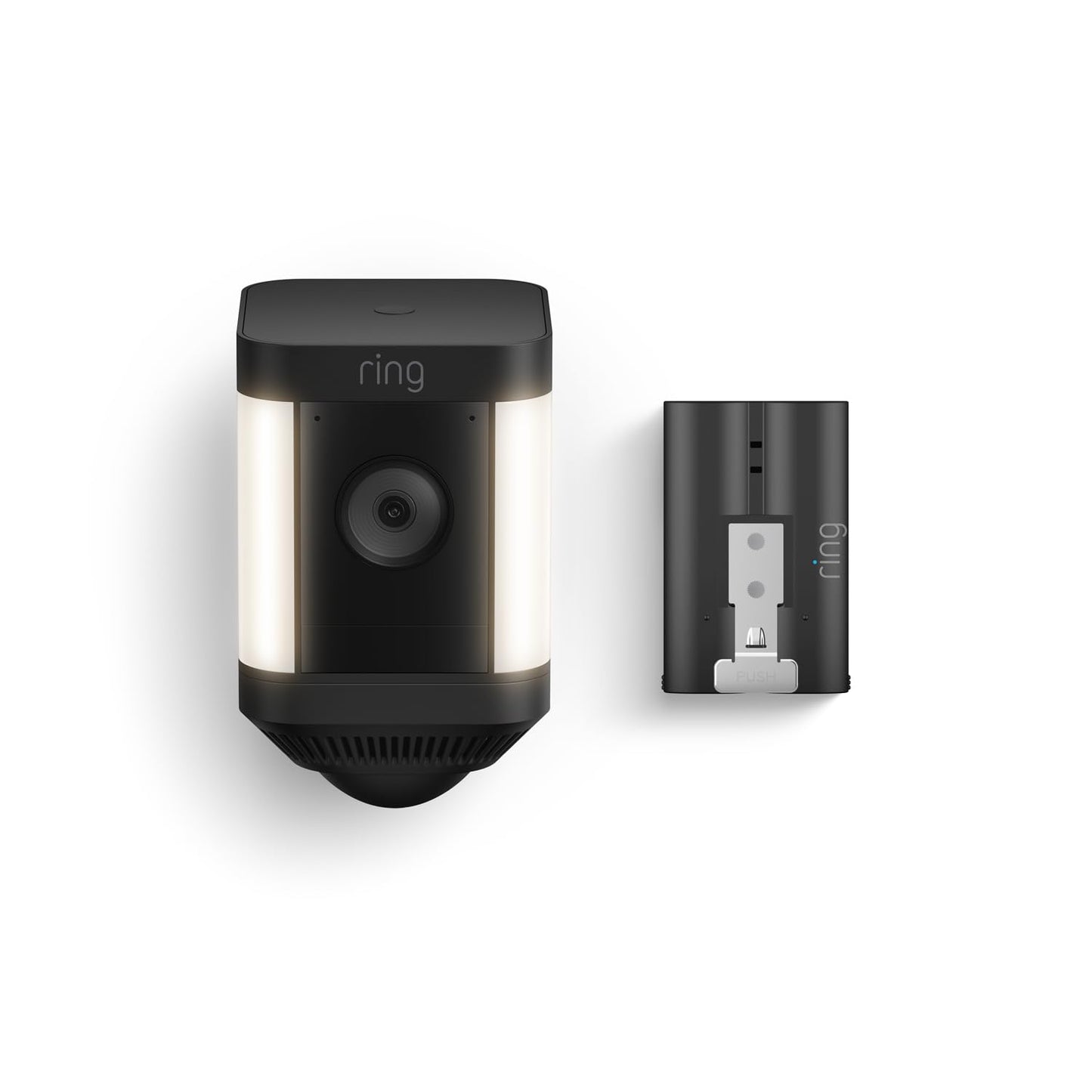 Ring Spotlight Cam Plus, Battery with extra Quick Release Battery