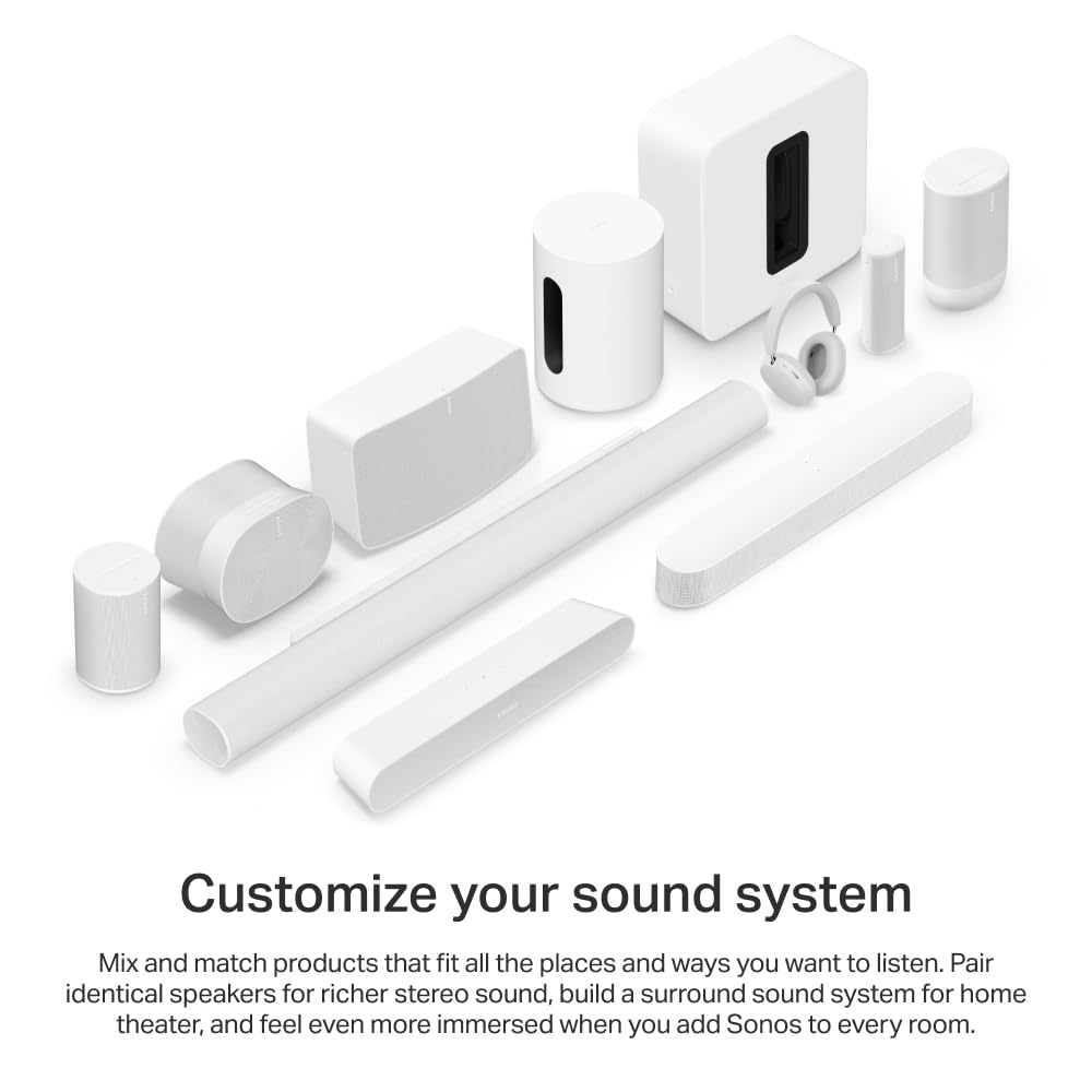 Sonos Beam Gen 2 - Black - Soundbar with Dolby Atmos