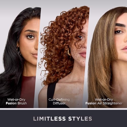 Shark HD430 FlexStyle Air Styling & Drying System, Powerful Hair Dryer Brush & Multi-Styler with Auto-Wrap Curlers, Paddle Brush, Oval Brush, Concentrator Attachment, Stone