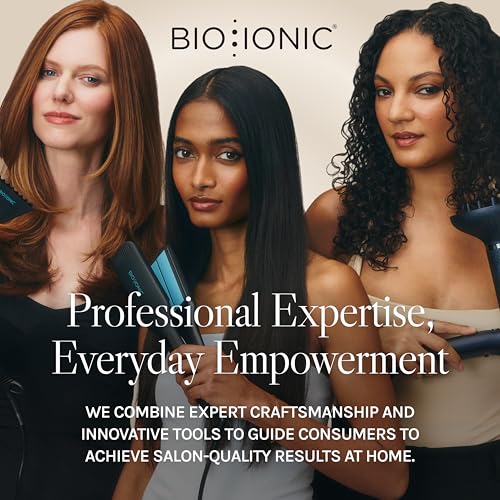 Bio Ionic Long Barrel Styler,Curling Iron with Moisture Heat Technology & NanoIonic MX, Verstatile Curling Wand