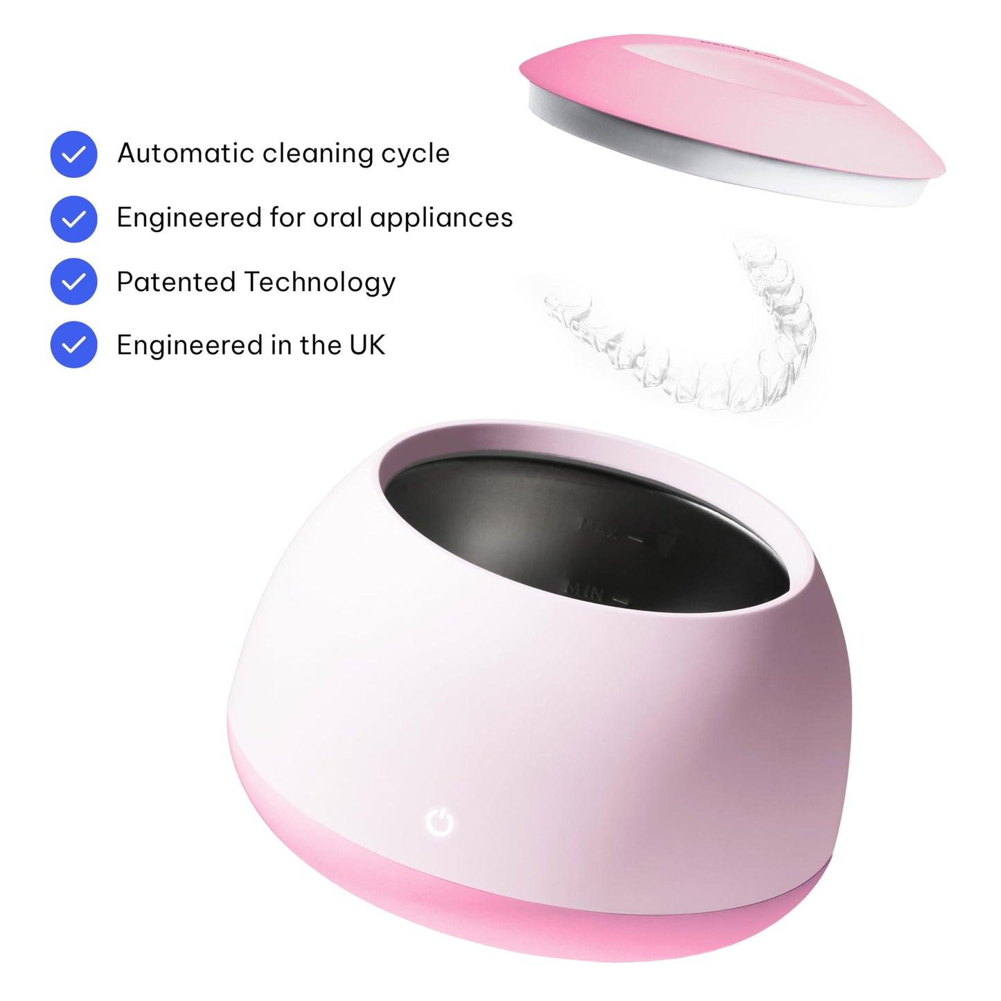 Zima Dental Pod: Ultrasonic Retainer Cleaner. The Original Retainer Cleaner Machine, Aligner Cleaner, Nightguard Cleaner, Mouthguard Cleaner, Denture Cleaner. Ultrasonic Cleaner For Oral Dental Care