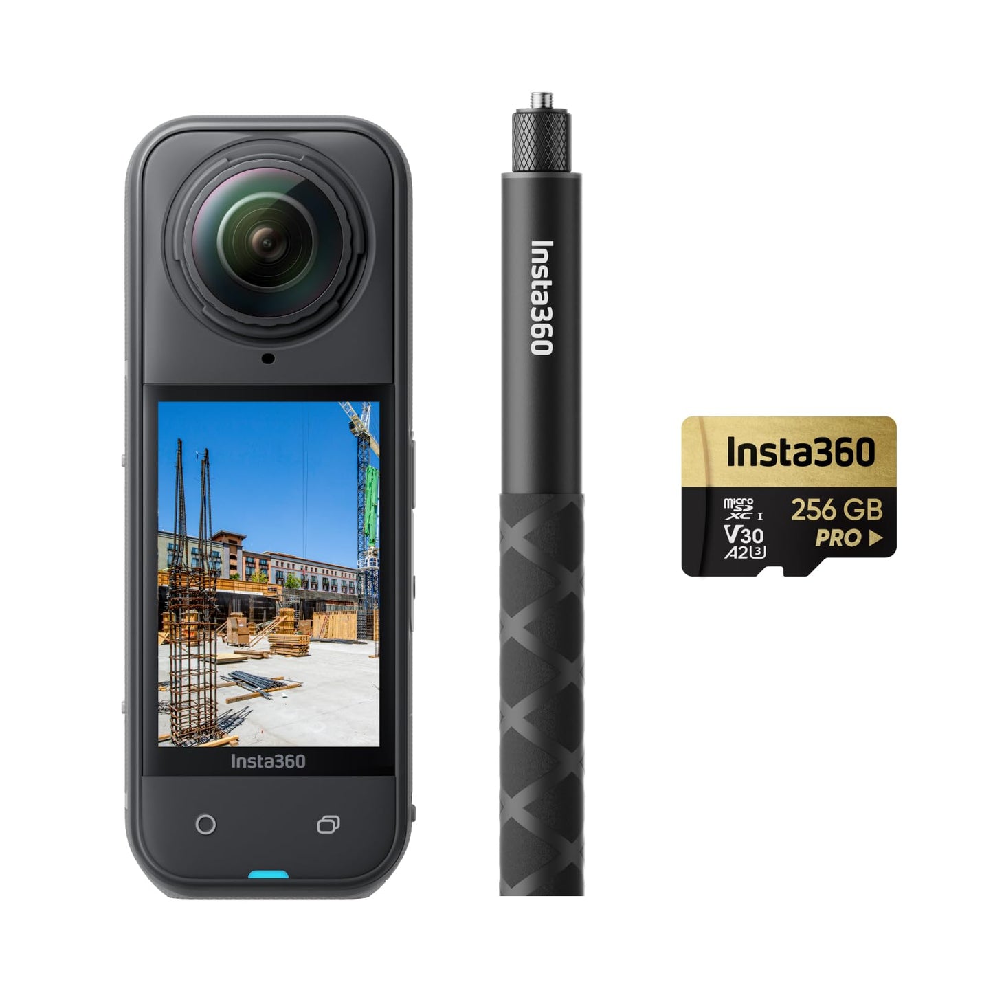Insta360 X5 - Waterproof 8K 360° Action Camera, Leading Low Light, Invisible Selfie Stick Effect, Rugged and Replaceable Lens, 3-Hour Battery, Built-in Wind Guard, Stabilization, Triple AI Chip Design