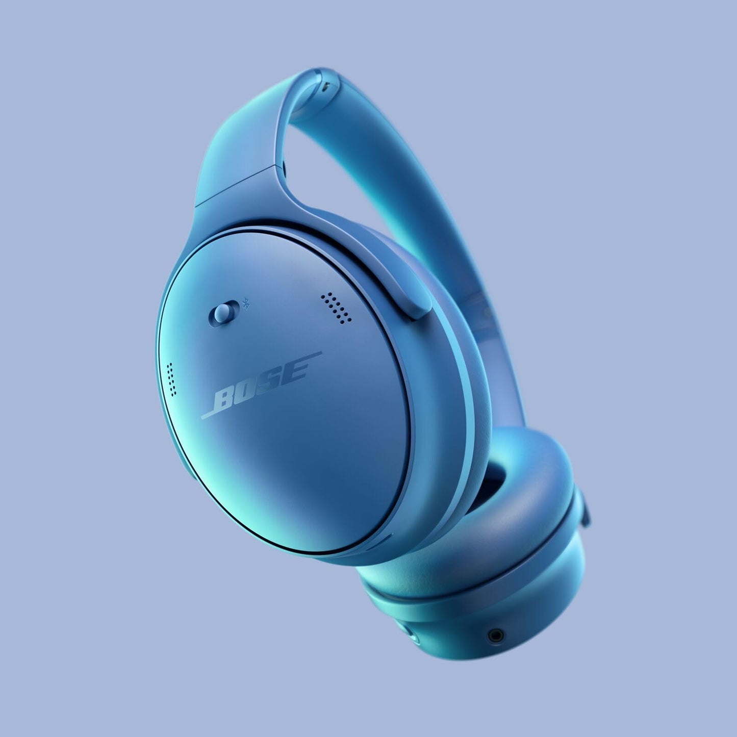 Bose QuietComfort Headphones - Wireless Bluetooth Headphones, Active Over Ear Noise Cancelling and Mic, USB-C Charging, Deep Bass, Up to 24 Hours of Playtime, Twilight Blue - Limited Edition Color