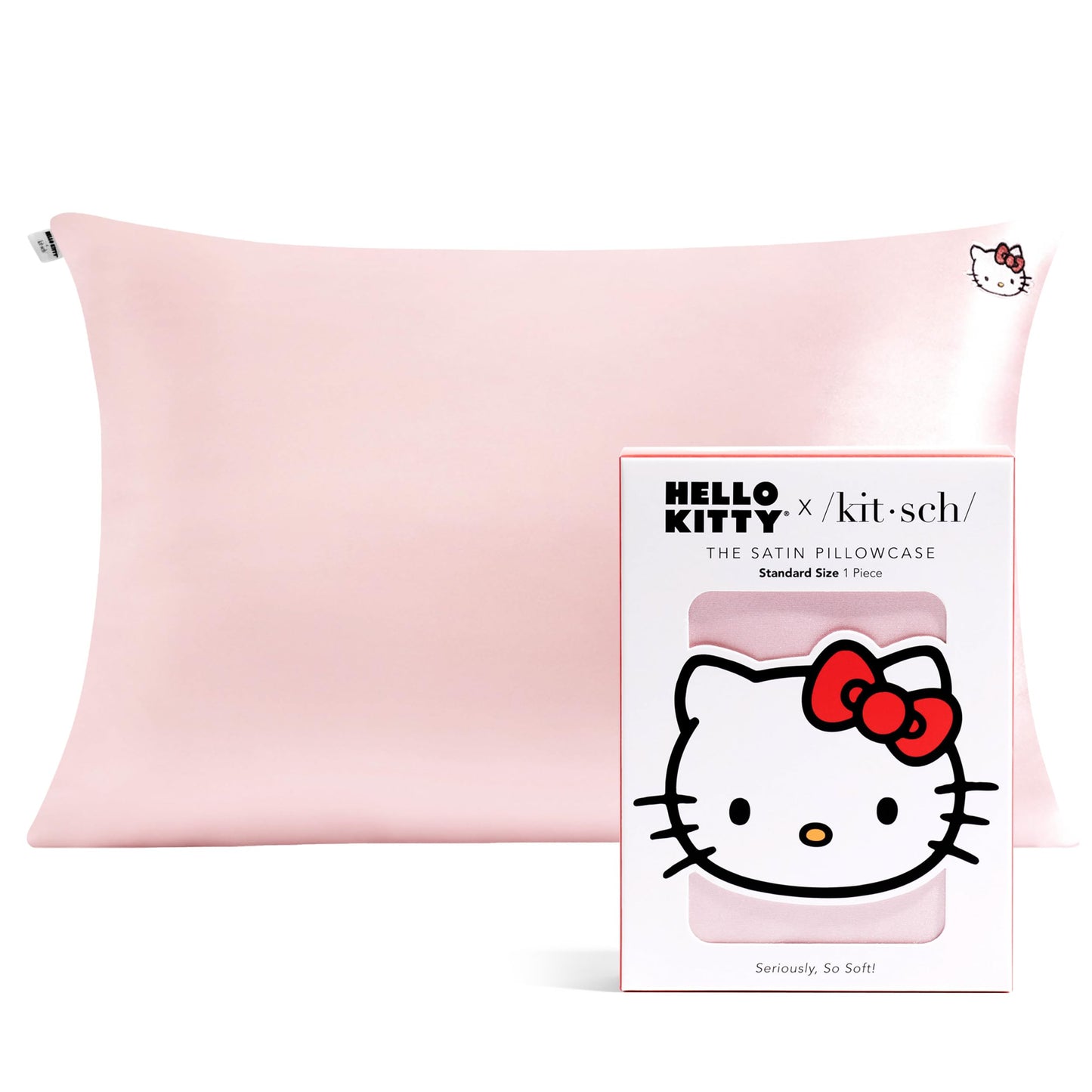 Kitsch x Elf North Pole - Satin Pillowcase with Zipper for Hair & Skin – Softer Than Silk, Cooling Pillow case, Wrinkle-Free, Machine Washable, Queen/Standard (19x26)