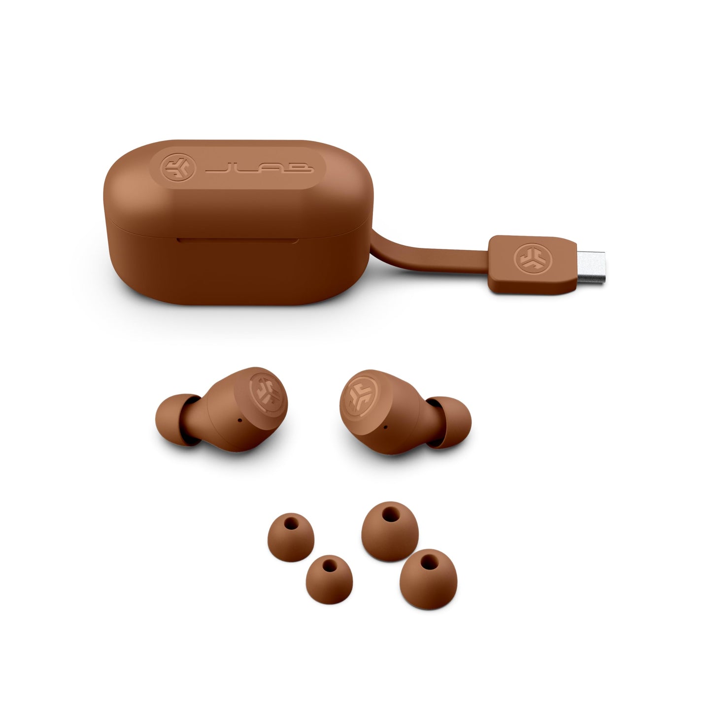 JLab Go Air Pop+ True Wireless Earbuds, in Ear Headphones, Bluetooth Earphones, 35H Playtime Ear Buds, Bluetooth Earbuds with Microphone, USB-C Charging Case, Dual Connect, EQ3 Sound, Black