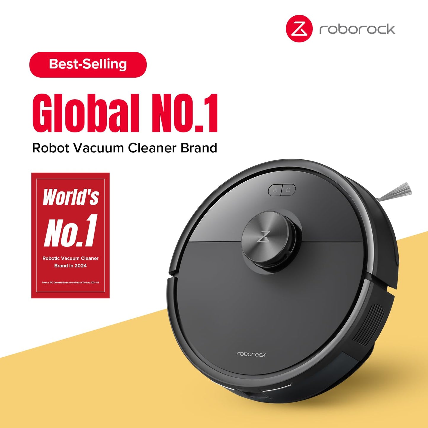 roborock Q7 M5+ Robot Vacuum and Mop, Upgraded from Q5 Max+, Up to 7-9 Weeks Self-Empty, 10000Pa Suction, Dual Anti-Tangle System for Pet Hair & Carpet, PreciSense LiDAR Navigation, App Control, Black