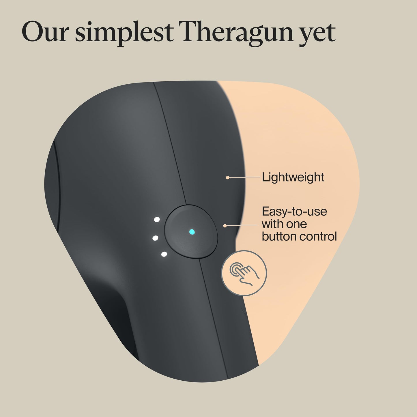 TheraGun Therabody Relief - Quiet Deep Tissue Therapy Massage Gun - Bluetooth Enabled, Electric Percussion Massage Gun & Personal Massager for Pain in The Neck, Back, Leg, Shoulder and Foot (Black)