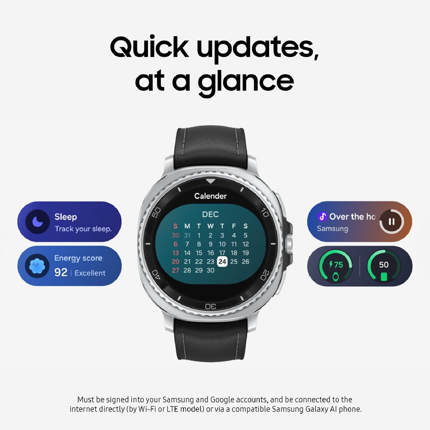 Samsung Galaxy Watch 8 (2025) 40mm Bluetooth Smartwatch, Cushion Design, Fitness Tracker, Sleep Coaching, Running Coach, Energy Score, Heart Rate Tracking, Graphite [US Version, 2 Yr Warranty]