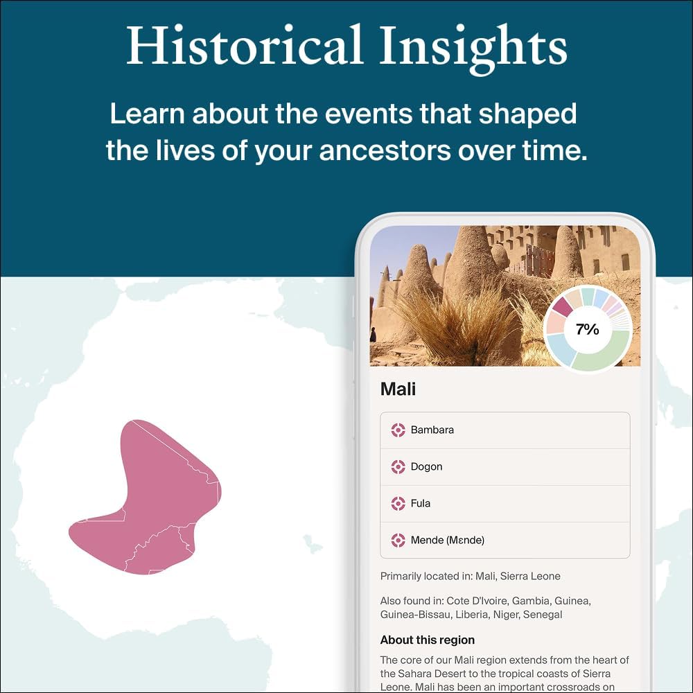 AncestryDNA + Traits Genetic Test Kit: Personalized Genetic Traits, DNA Ethnicity Test, Origins & Ethnicities, Complete DNA Test, Ancestry Reports