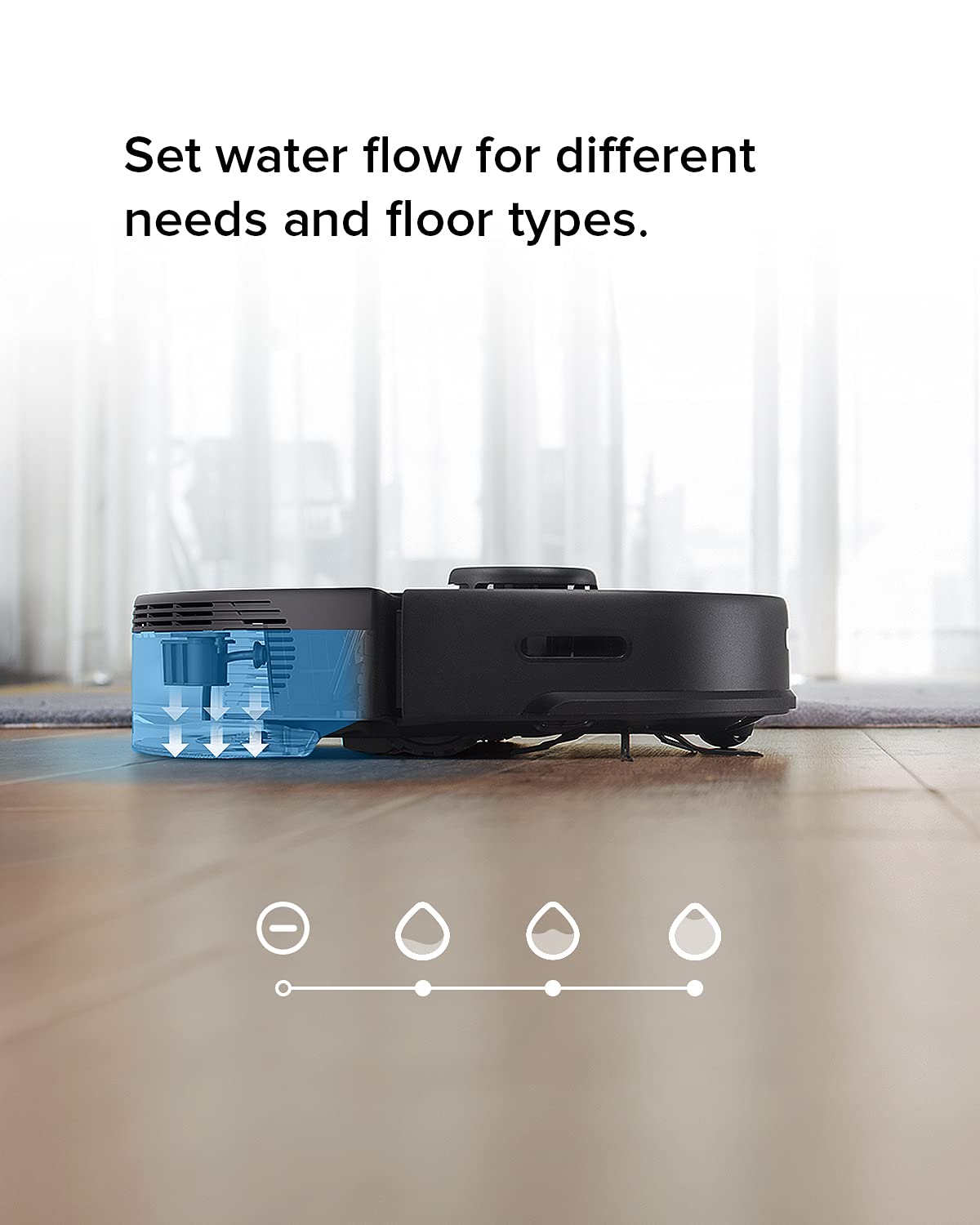 roborock Q7 M5+ Robot Vacuum and Mop, Upgraded from Q5 Max+, Up to 7-9 Weeks Self-Empty, 10000Pa Suction, Dual Anti-Tangle System for Pet Hair & Carpet, PreciSense LiDAR Navigation, App Control, Black