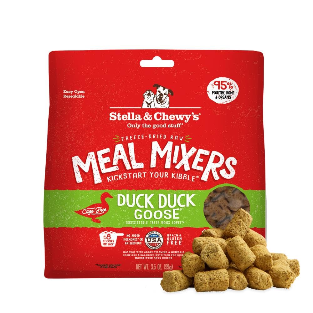 Stella & Chewy's Freeze-Dried Raw Chicken Meal Mixers- Dog Food Topper and Mixer - Made with 95% Cage-Free Chicken, Organs & Bone - Perfect for Picky Eaters - Grain-Free - 3.5oz