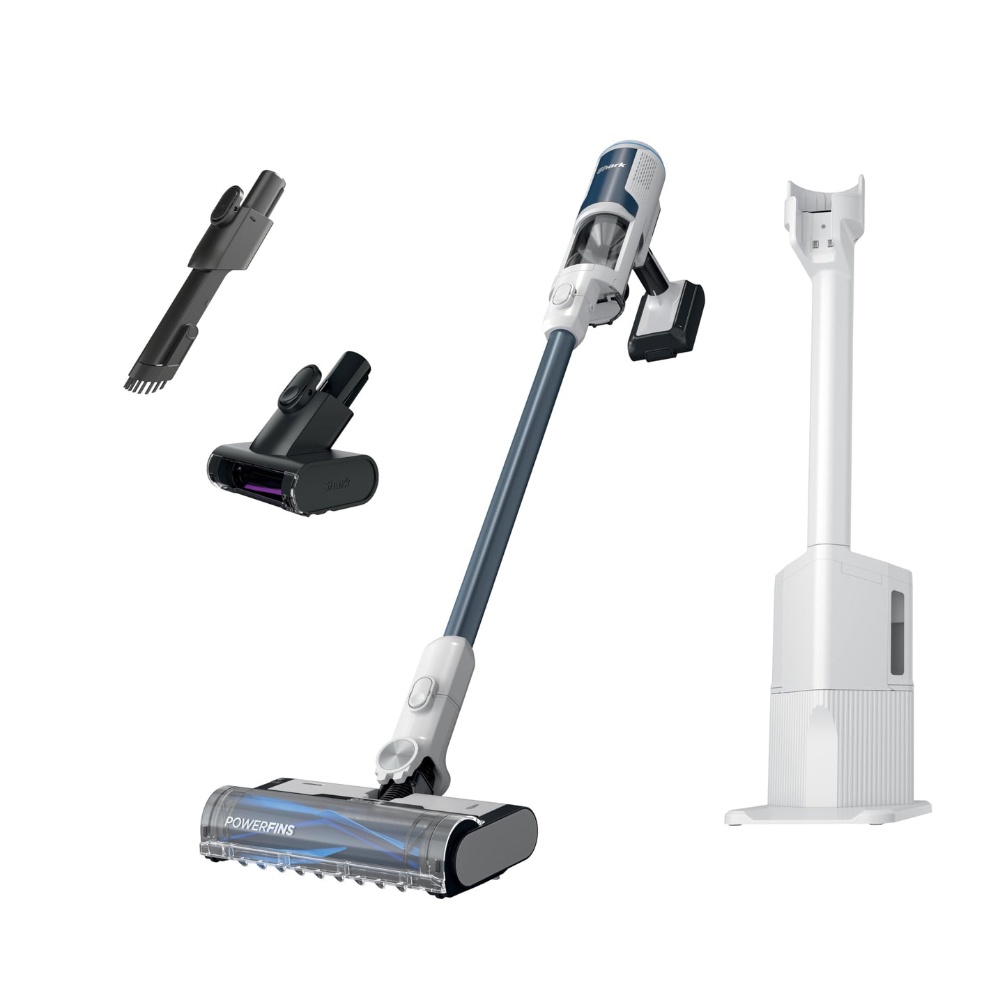 Shark | Pet Cordless Vacuum Cleaner | LED Headlights | Removable Handheld Vacuum for Pet Hair | Crevice Tool & Pet Multi-Tool Included | 40min Runtime | For Carpet & Hard Floors | Grey | IX141