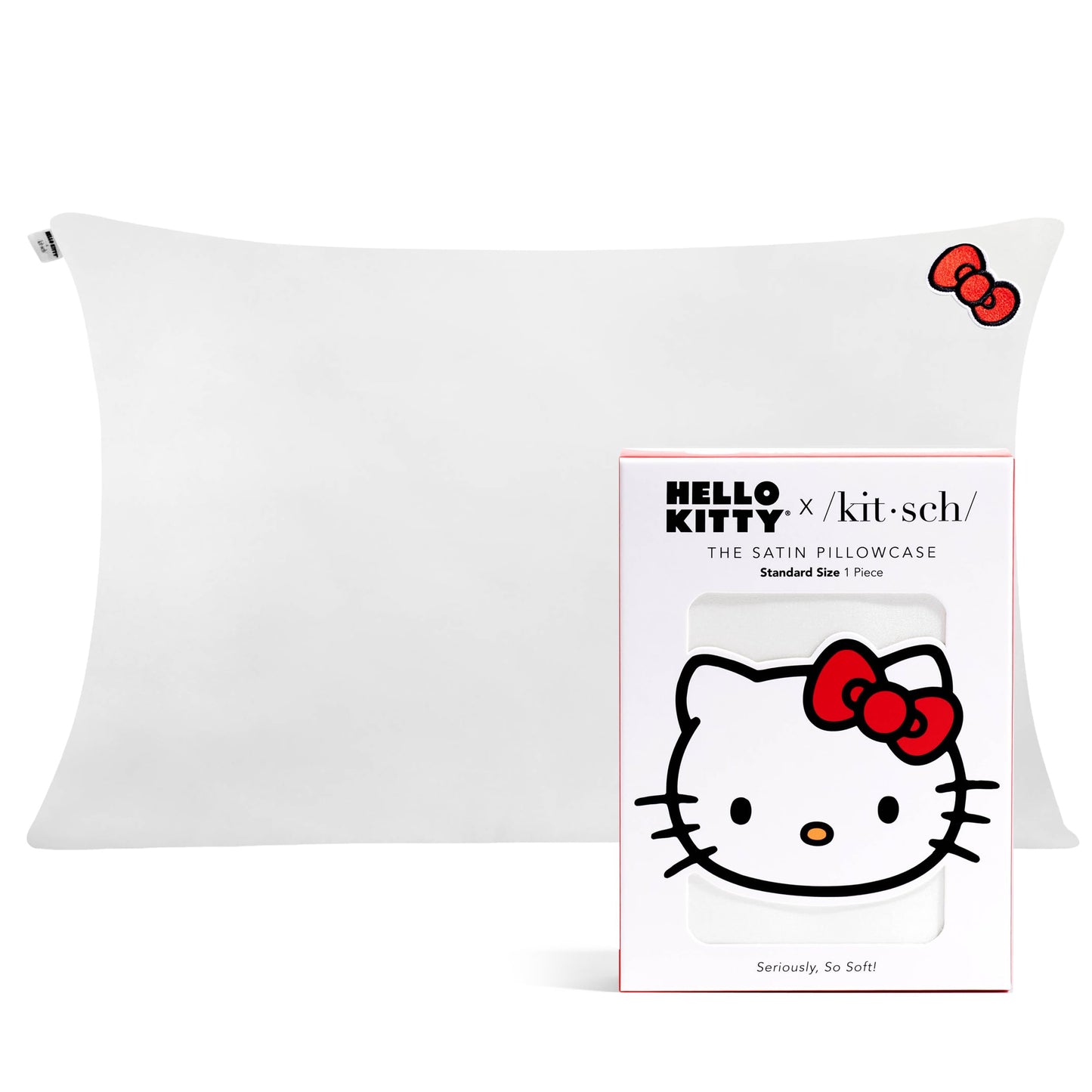 Kitsch x Elf North Pole - Satin Pillowcase with Zipper for Hair & Skin – Softer Than Silk, Cooling Pillow case, Wrinkle-Free, Machine Washable, Queen/Standard (19x26)