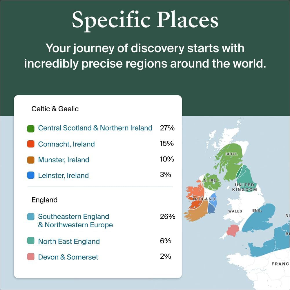 AncestryDNA + Traits Genetic Test Kit: Personalized Genetic Traits, DNA Ethnicity Test, Origins & Ethnicities, Complete DNA Test, Ancestry Reports