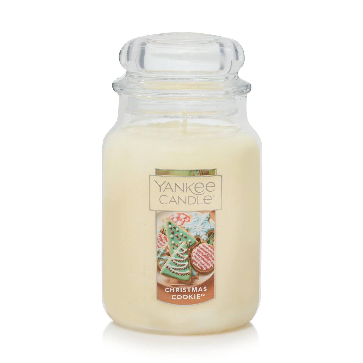 Yankee Candle Christmas Cookie, Scented Candle, 22oz Large Jar with up to 150 Hour Burn Time, Giftable, Holidays