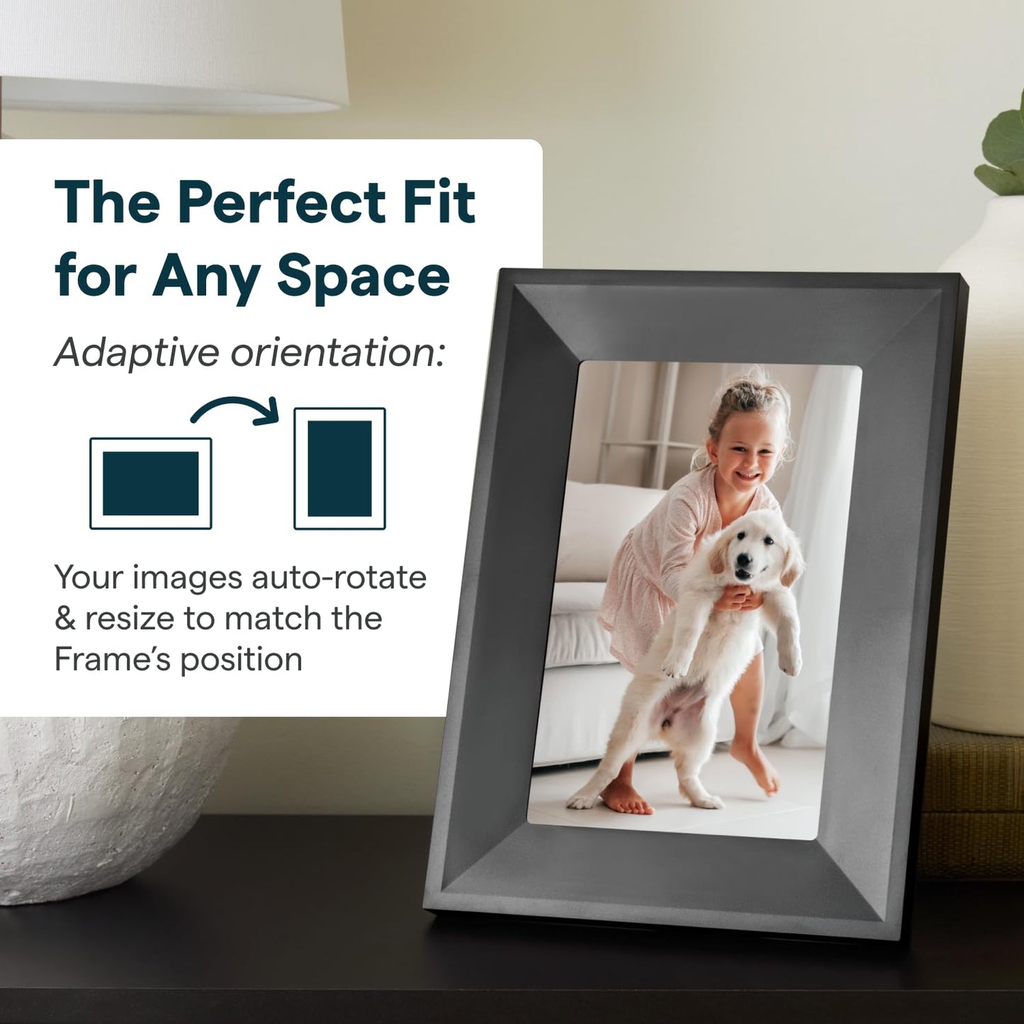 Skylight Frame – WiFi Digital Picture Frame Customer Support, Touch Screen Digital Photo Frame with Easy Setup, Photo Gifts for Parents and Grandparents - 10 Inch Black