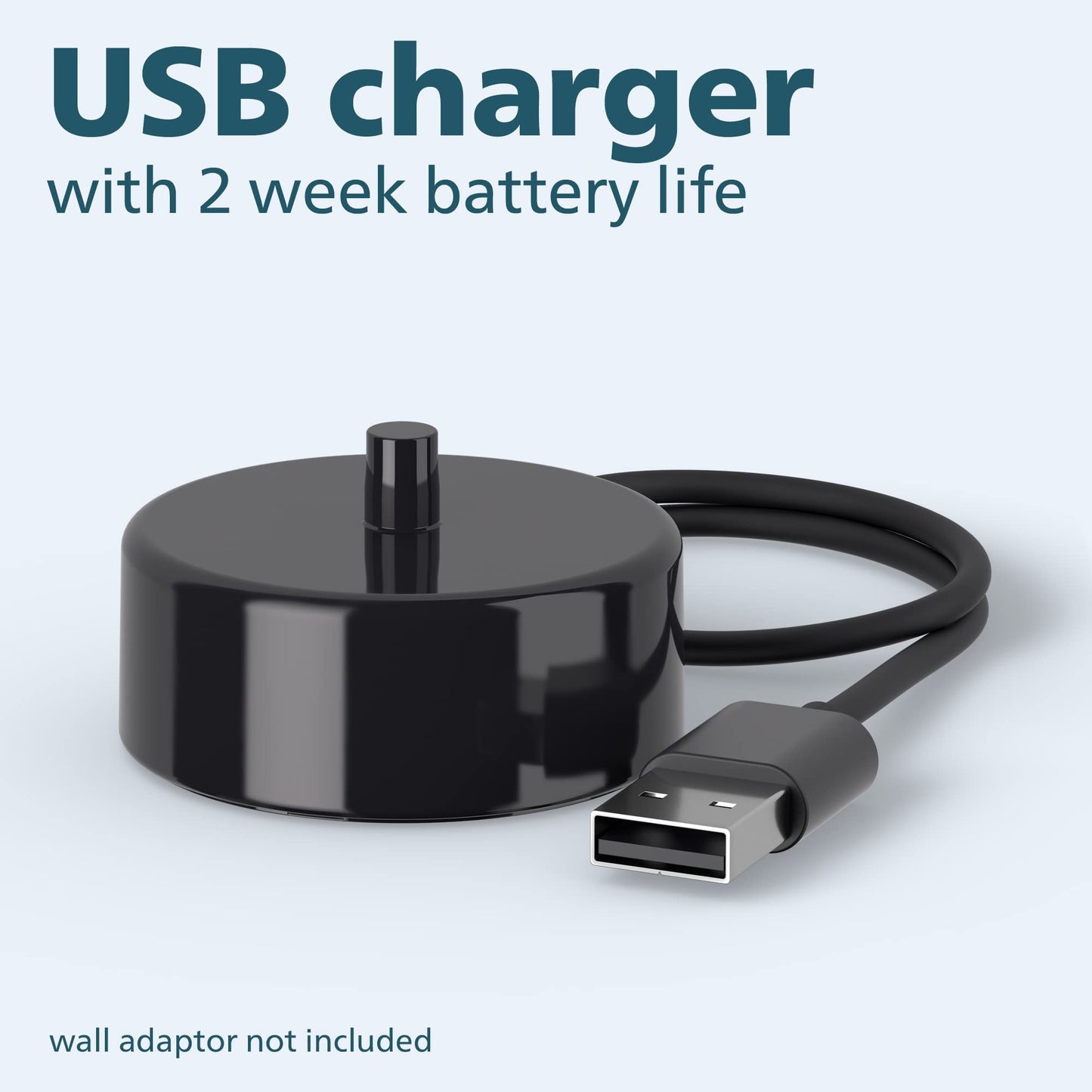 Philips Sonicare 4100 Rechargeable Electric Toothbrush, with Pressure Sensor, 2 Intensity Settings, SmarTimer and QuadPacer, 14-Day Battery Life, White, Model HX3681/23