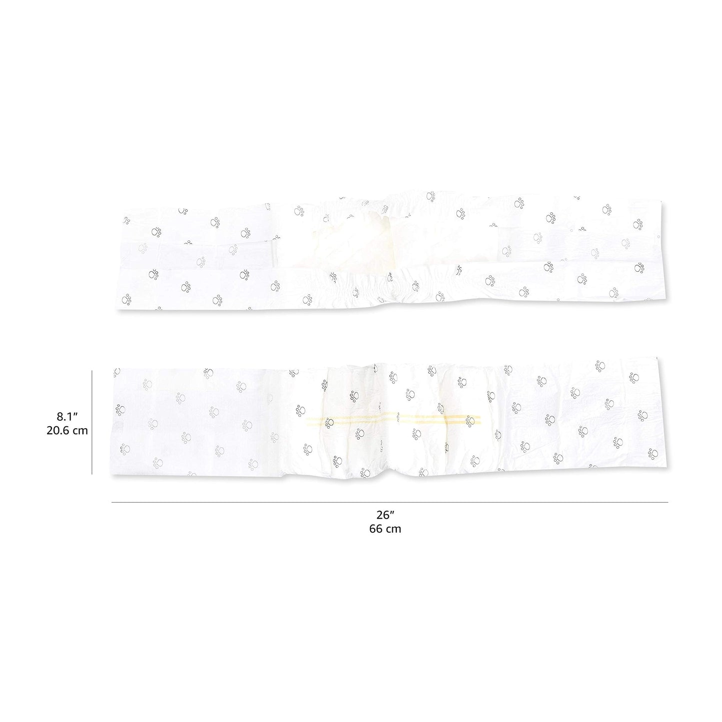 Amazon Basics Male Dog Diapers, 30 Count, Small, Ultra Absorbent Disposable Wrap with Secure Fit, Leakproof and Comfortable