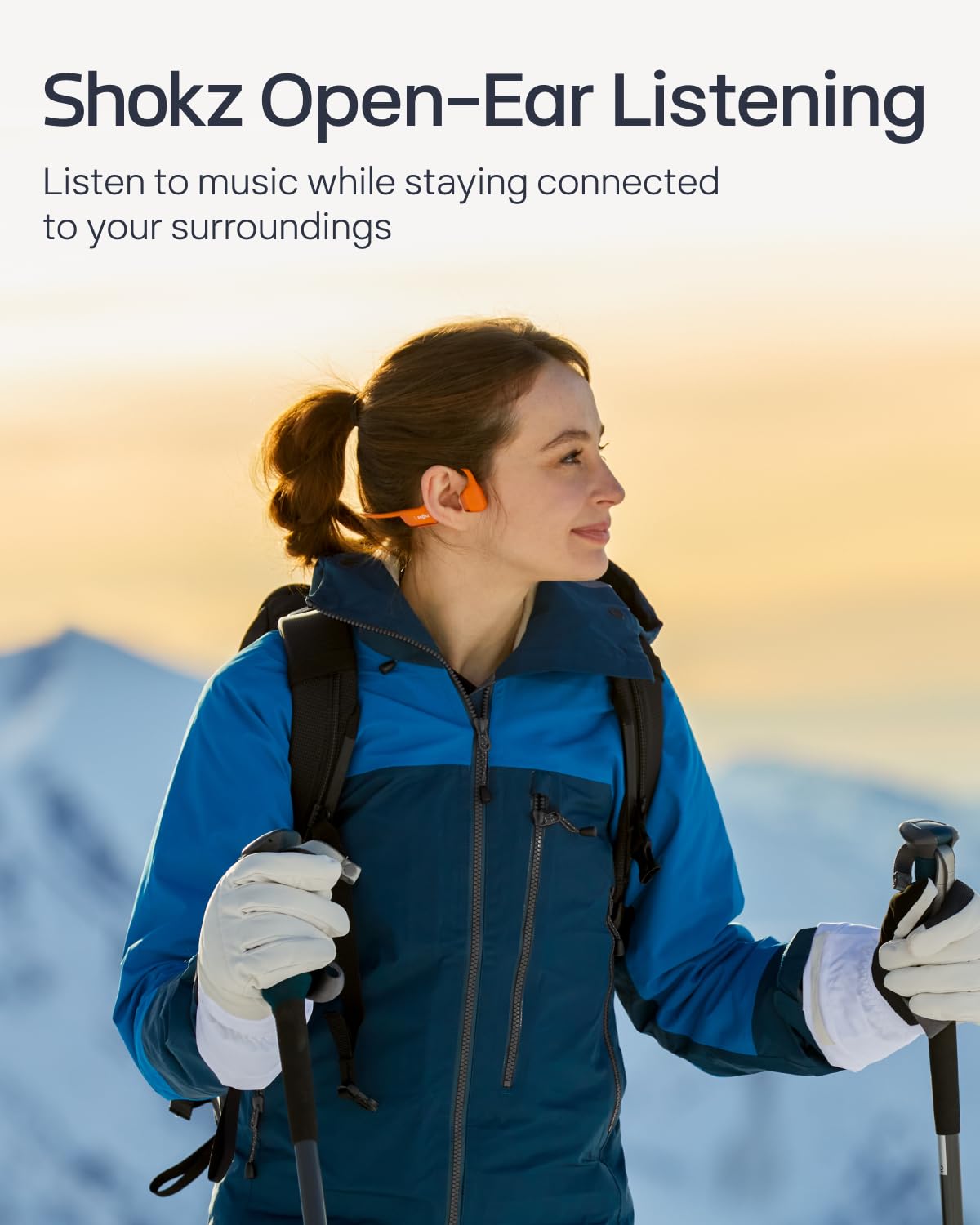 SHOKZ New OpenRun Pro 2- Bone Conduction Headphones, Open-Ear Bluetooth Wireless Sport Earphones for Running, Workouts - Sweat Resistant, Secure Comfortable Fit -Deep Bass, Smart Mic, Reflective Strip