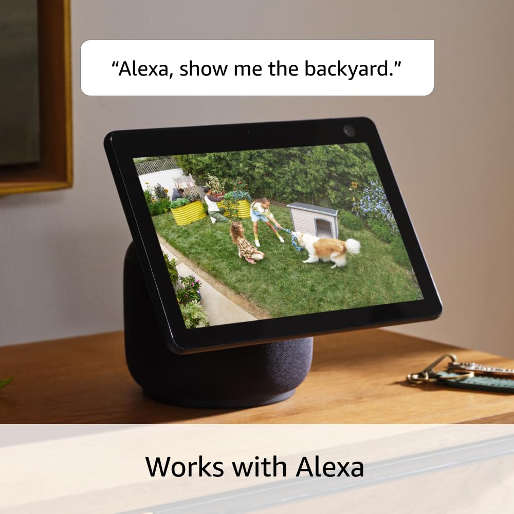 Introducing Ring Outdoor Cam Plus, Battery — Wide-Angle 2K Video with Ring Vision, Low-Light Sight for full-color night vision, Mount-Anywhere Versatility, White