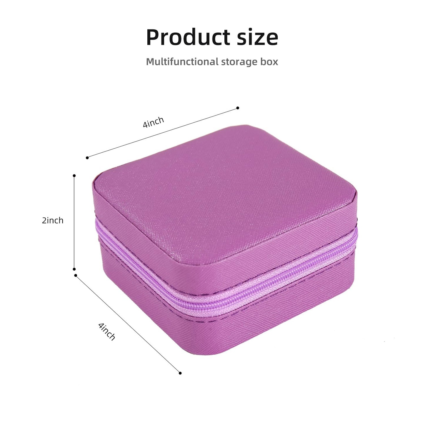 KElofoN Travel jewelry case Travel jewelry box Travel Jewelry Organizer Small box Gift for Girls Women with Mirror(Green)