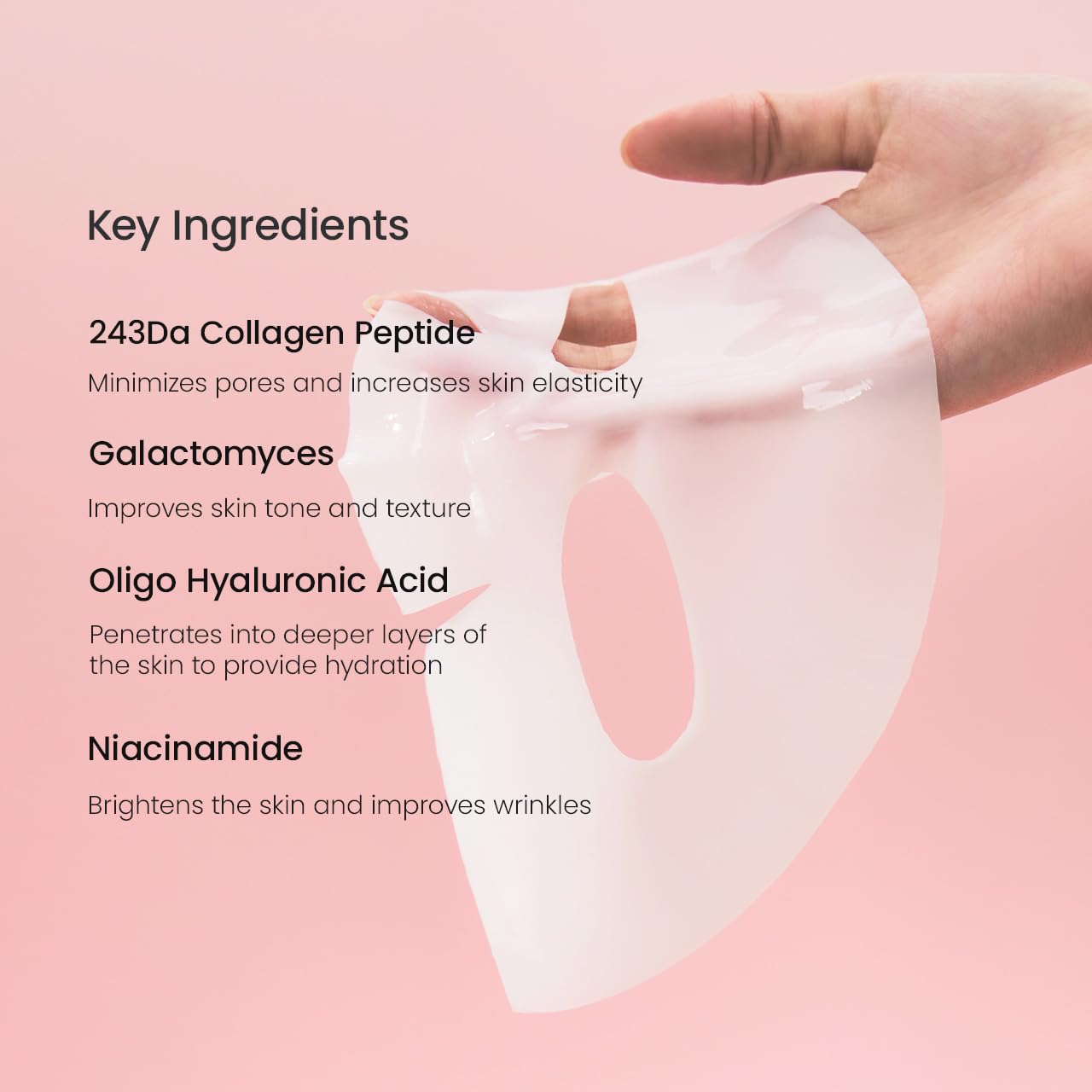 BIODANCE Bio-Collagen Real Deep Mask, Hydrating Overnight Hydrogel Mask, Pore Minimizing, Elasticity, Plumping Improvement, Korean Skincare, Stocking Stuffers for Teen Girls | 1.19oz(34g) x 4ea