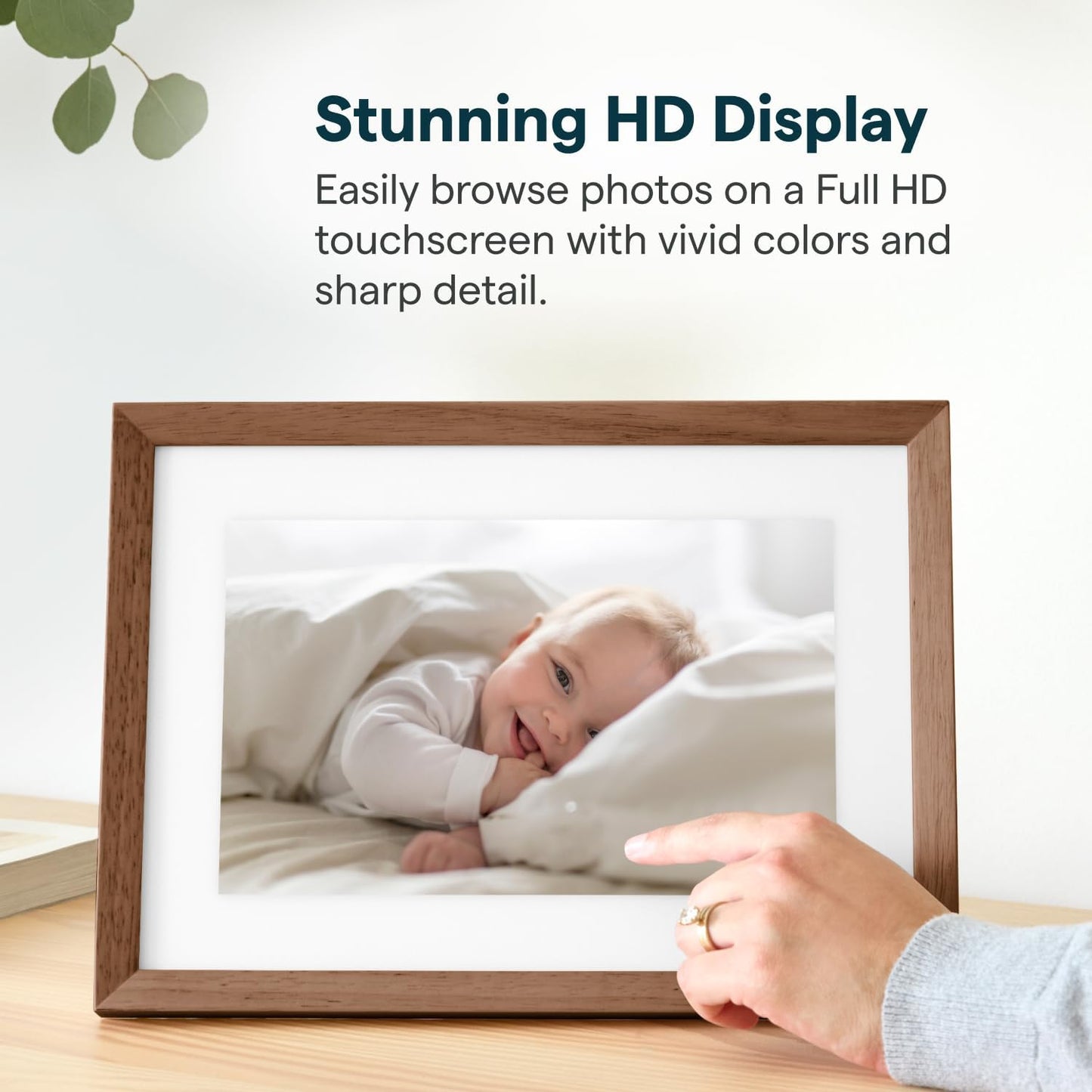 Skylight Frame – WiFi Digital Picture Frame Customer Support, Touch Screen Digital Photo Frame with Easy Setup, Photo Gifts for Parents and Grandparents - 10 Inch Black