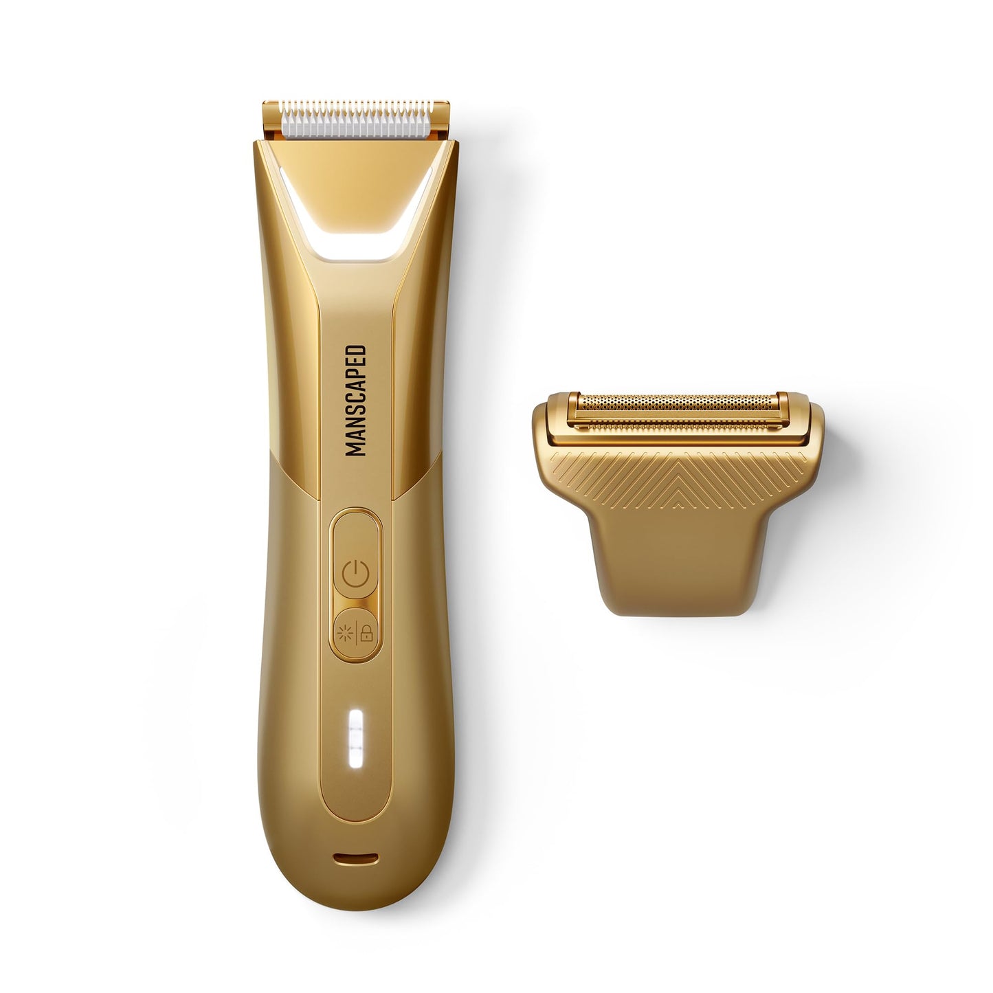 MANSCAPED® The Lawn Mower® 5.0 Ultra Groin & Body Hair Trimmer – Dual-Head SkinSafe® Trimmer & Foil Blades, Waterproof Wet/Dry Groomer, USB-C Rechargeable with Travel Case, Men’s Ball Shaver, Black