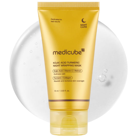 medicube Collagen Overnight Wrapping Peel Off Facial Mask Pack - Elasticity & Hydration Care, Reduces Sagging & Dullness - Hydrolyzed Collagen For Glowing Skin - Korean Skin Care, 2.53 fl.oz
