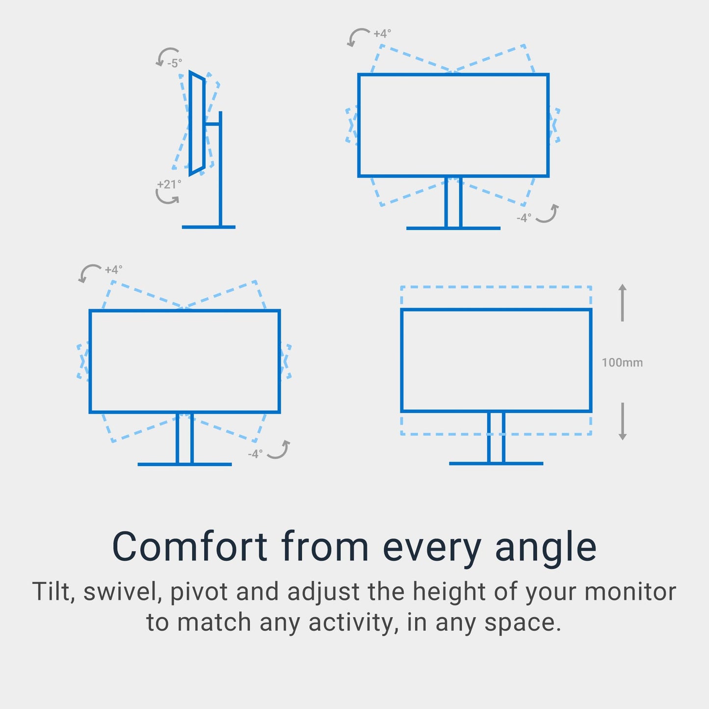 Dell 27 Plus 4K USB-C Monitor - S2725QC - 27-inch 4K (3840 x 2160) 120Hz 16:9 Display, AMD FreeSync Premium, sRGB 99%, Integrated Speakers, 1500:1 Contrast Ratio, Comfortview Plus - Ash White
