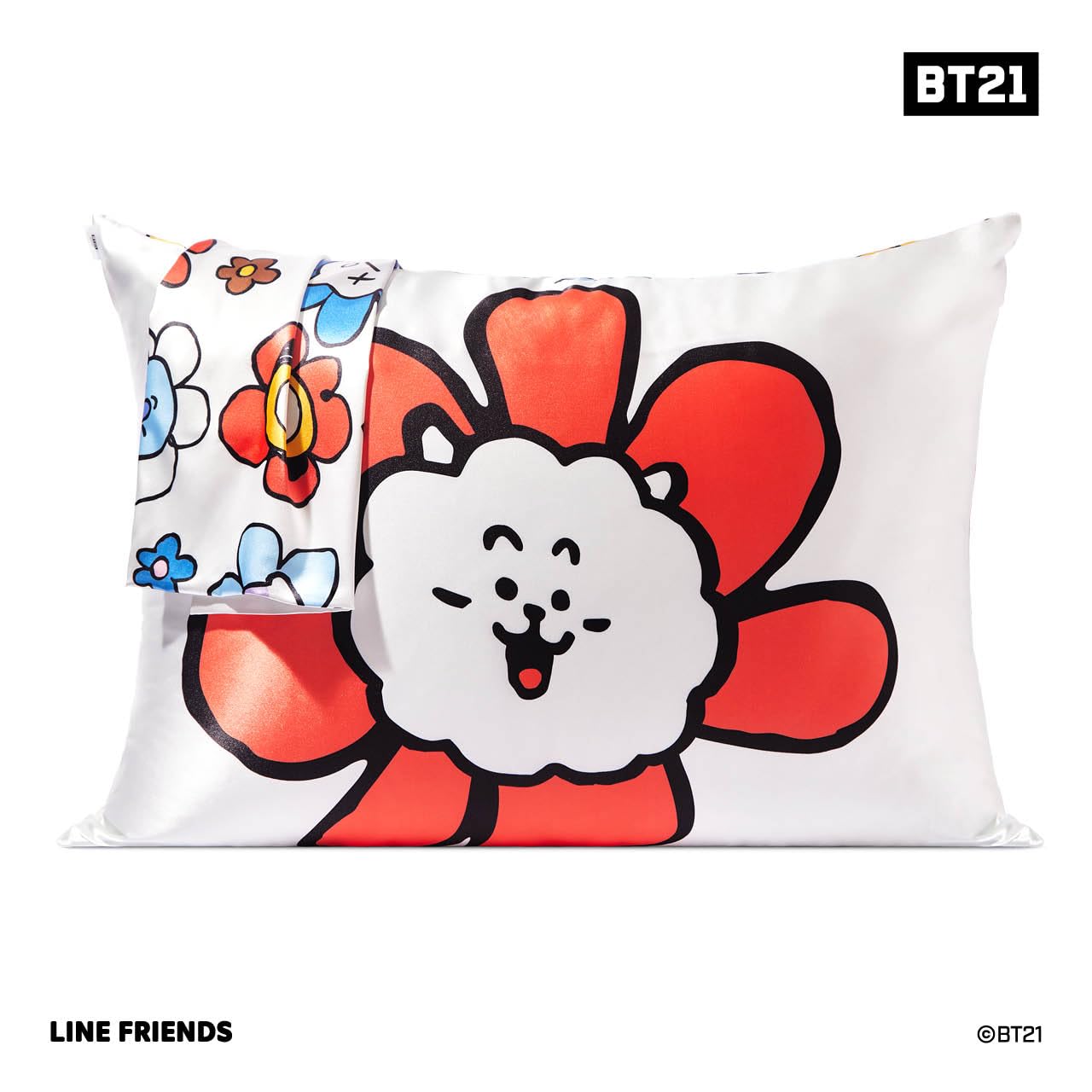 Kitsch x Elf North Pole - Satin Pillowcase with Zipper for Hair & Skin – Softer Than Silk, Cooling Pillow case, Wrinkle-Free, Machine Washable, Queen/Standard (19x26)