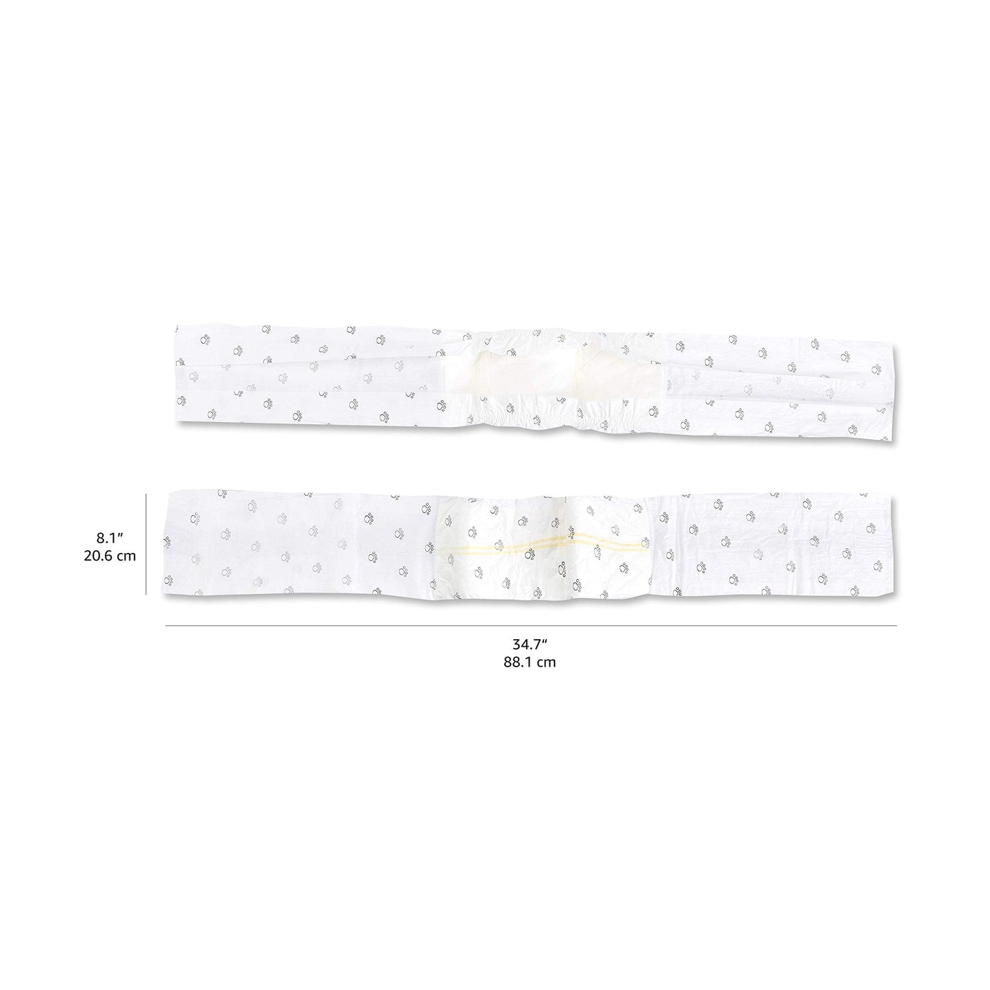 Amazon Basics Male Dog Diapers, 30 Count, Small, Ultra Absorbent Disposable Wrap with Secure Fit, Leakproof and Comfortable