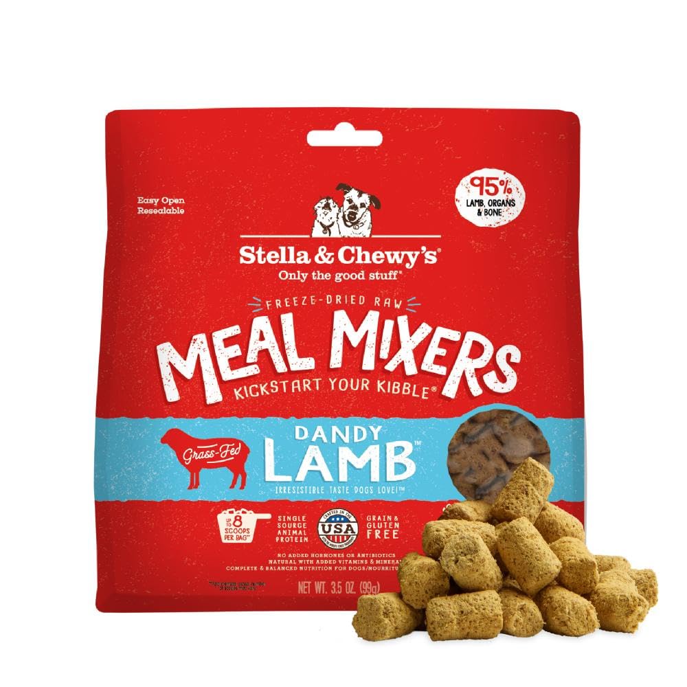 Stella & Chewy's Freeze-Dried Raw Chicken Meal Mixers- Dog Food Topper and Mixer - Made with 95% Cage-Free Chicken, Organs & Bone - Perfect for Picky Eaters - Grain-Free - 3.5oz