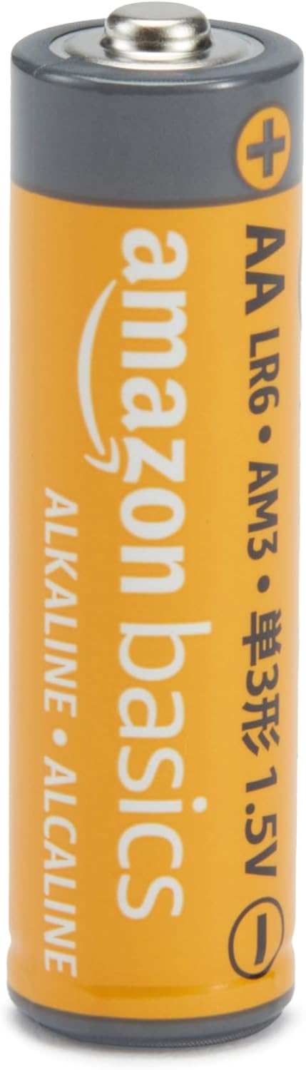 Amazon Basics 100-Pack AA Alkaline High-Performance Batteries, 1.5 Volt, 10-Year Shelf Life