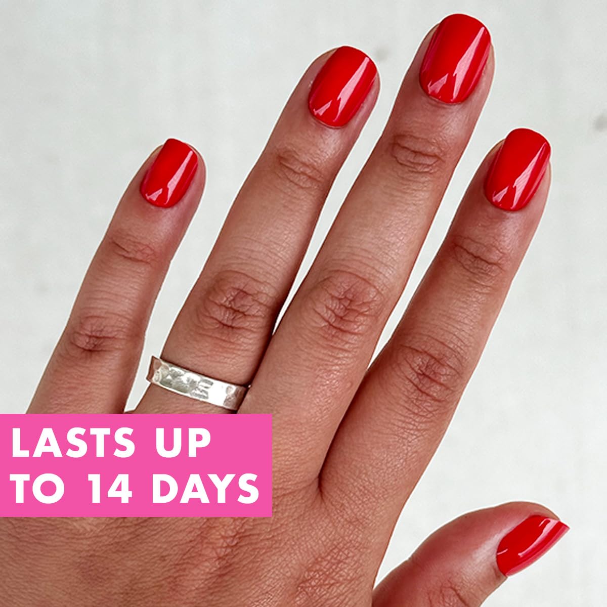 Olive & June Instant Mani Press On Nails (Glue) | 42 Fake Nails, 21 Sizes | Non-Toxic, Long-Lasting | Recycled Materials | Realistic Look