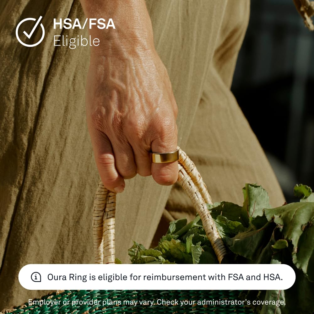 Oura Ring 4 - Gold - Size 7 - Size Before You Buy