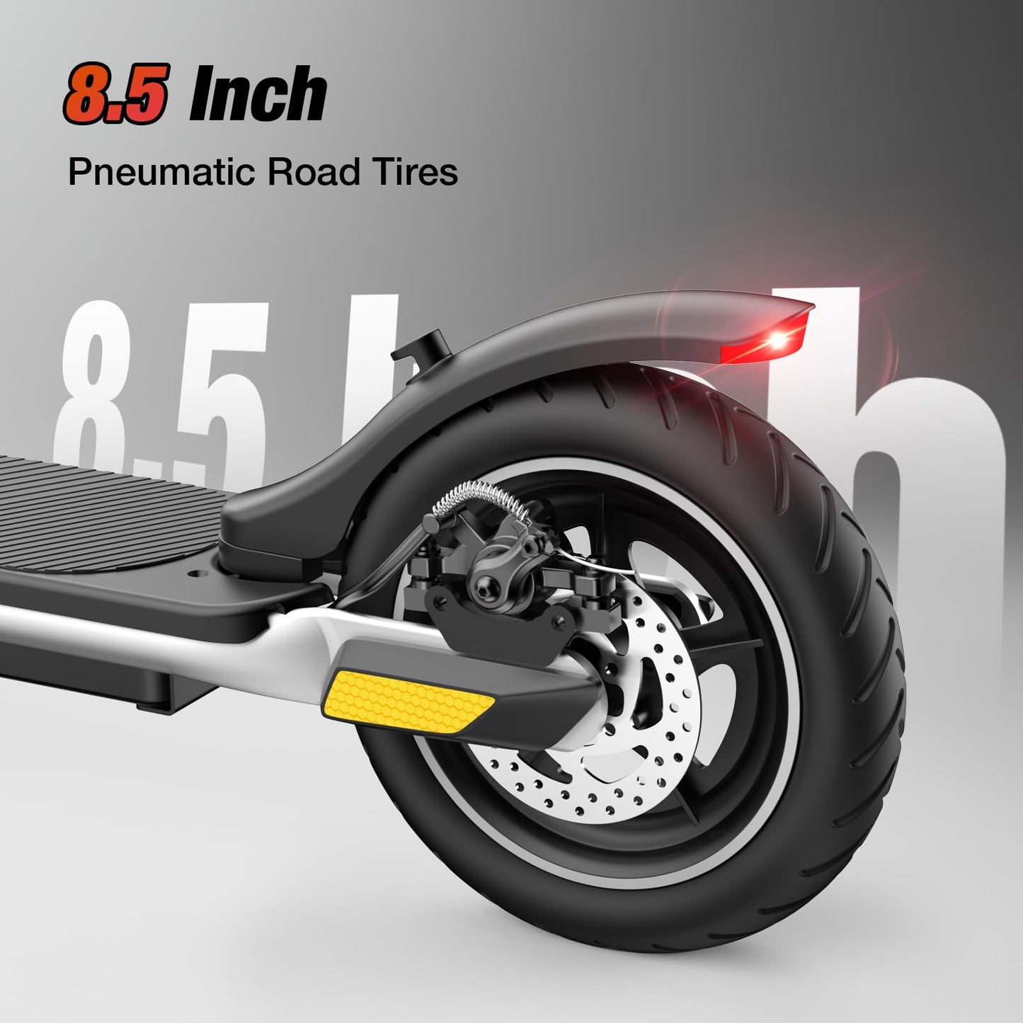 iScooter Electric Scooter Adults & Big Kids, 500/650 Peak Power, Up to 15/18/25 Miles Range, 19/22/25 MPH Top Speed, Cruise Control, Dual Braking System, Foldable E Scooter for Commuting & Campus Use