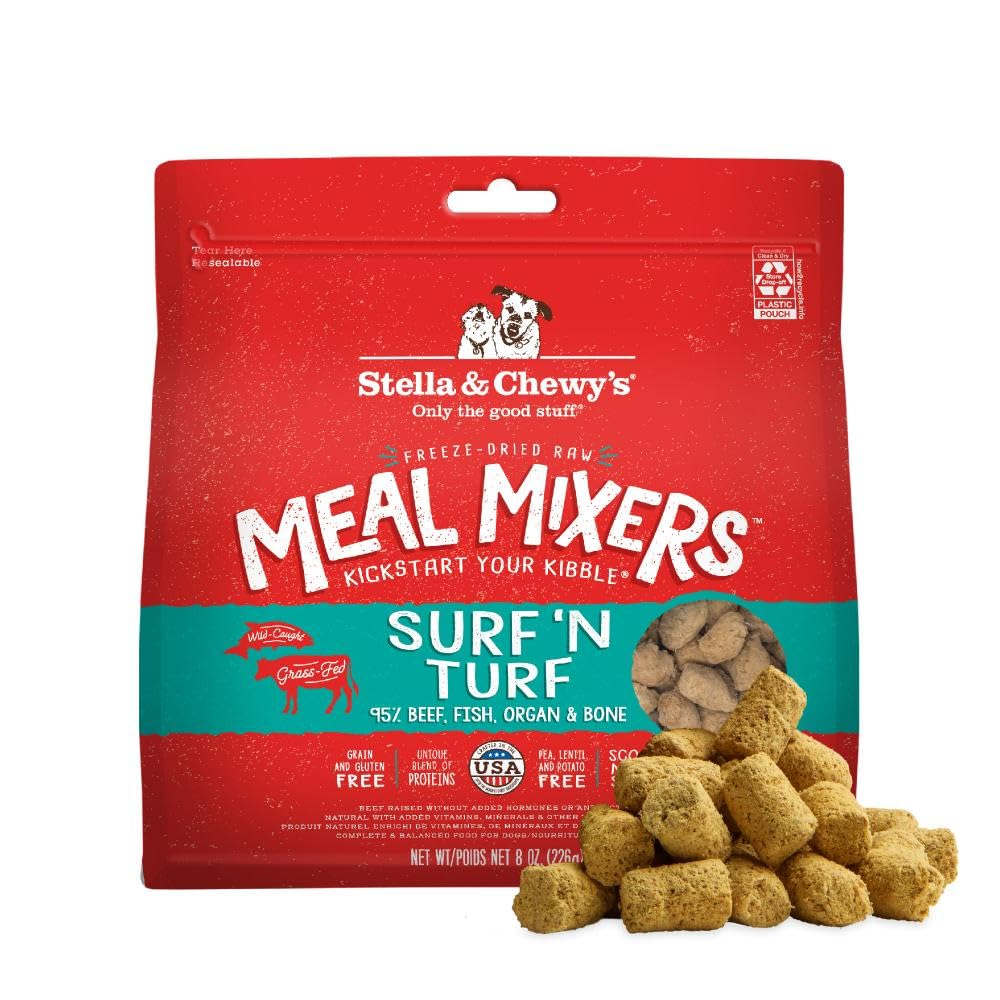 Stella & Chewy's Freeze-Dried Raw Chicken Meal Mixers- Dog Food Topper and Mixer - Made with 95% Cage-Free Chicken, Organs & Bone - Perfect for Picky Eaters - Grain-Free - 3.5oz