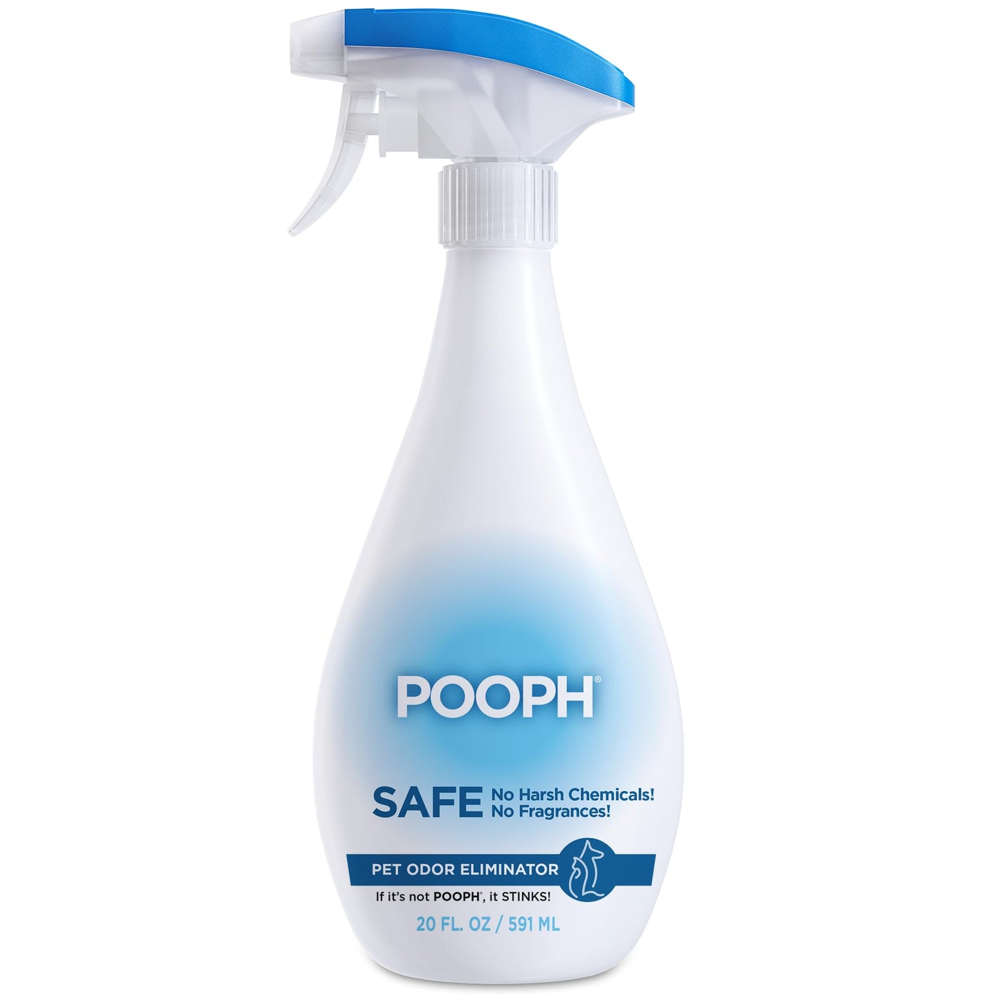 POOPH® Pet Odor Eliminator – 32 fl oz Bottle – Organic, NO Fragrances, NO Harsh Chemicals – Fast, Safe and Effective, Works On-Contact! For Home, Auto, Upholstery, Furniture – Safe for Pets & People