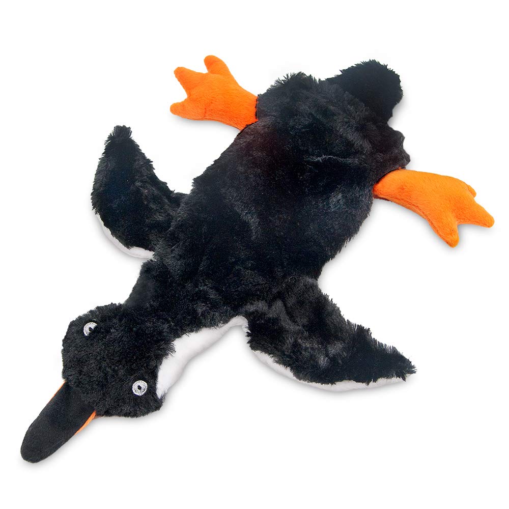 Best Pet Supplies Interactive Squeaky Dog Chew Toy, Ideal Dog Toys for Chewers, Small, Medium & Large Dogs, and Fetch Lovers - Crinkle Duck (Yellow), Large