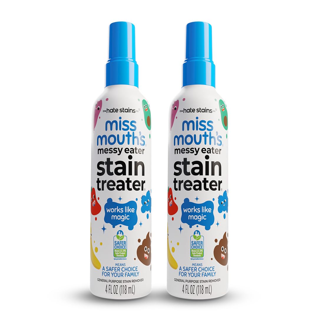 Miss Mouth's Messy Eater Stain Treater - 32oz Refill - Newborn & Baby Essentials - No Dry Cleaning Food, Grease, Coffee Off Laundry, Underwear, Fabric