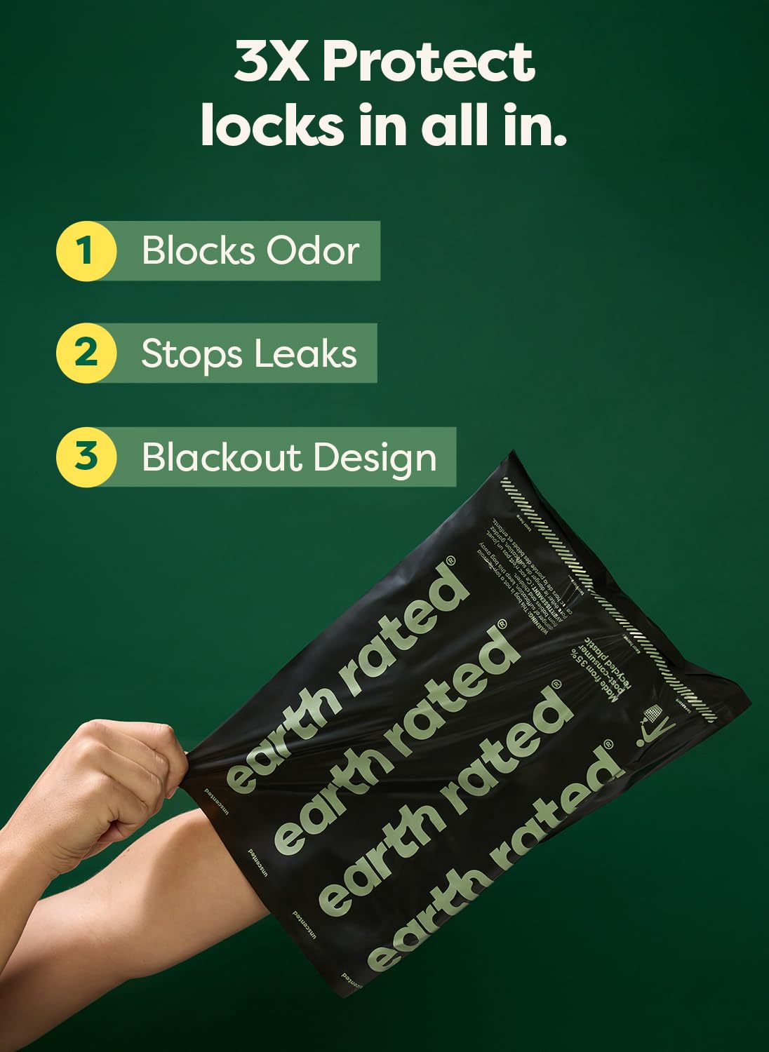 Earth Rated Poop Bags for Dogs, Guaranteed Leak Proof and Extra Thick Waste Bag Refill Rolls, Lavender Scented, 270 Bags